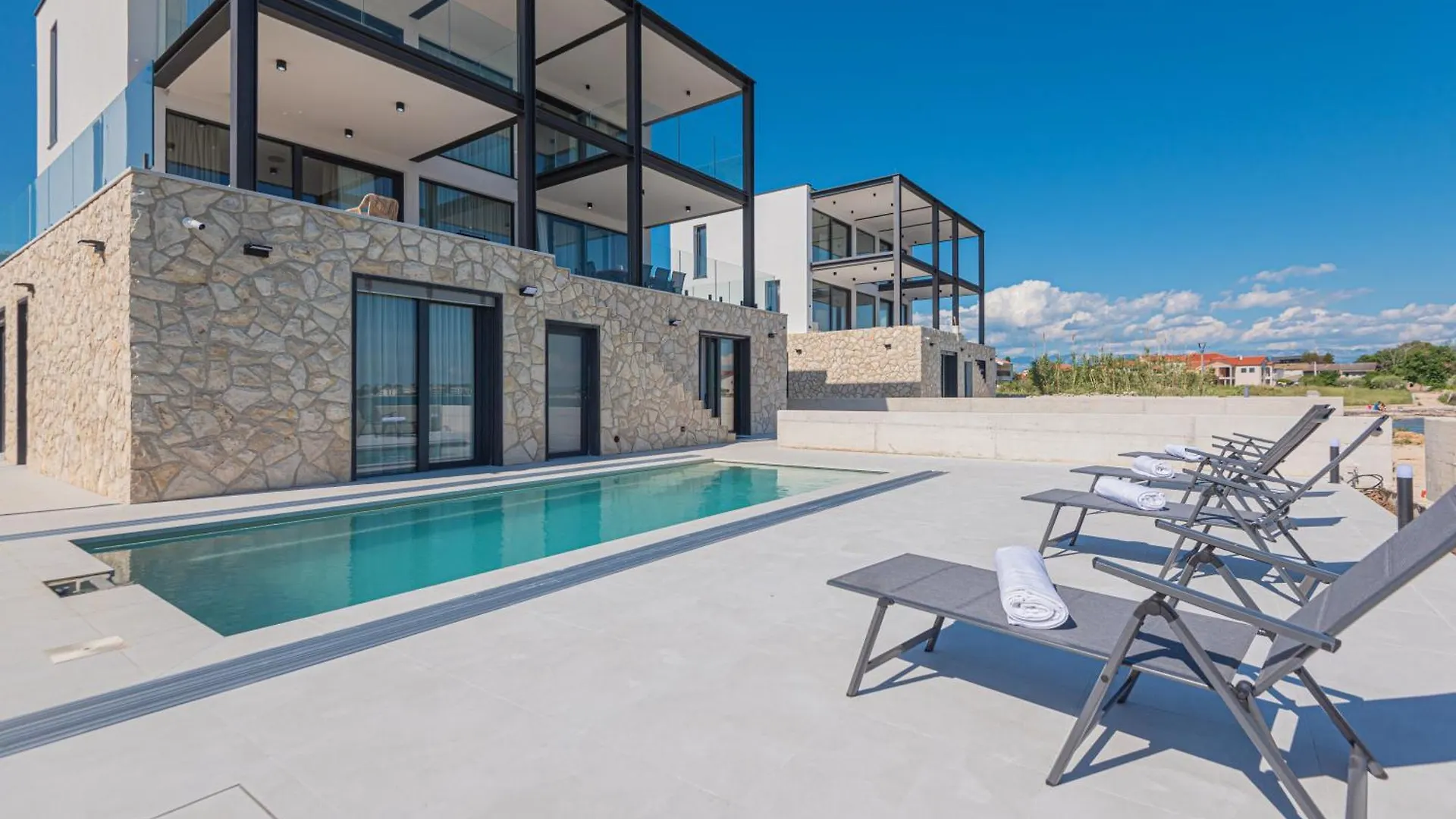 Luxury Seafront Villa Aurea - With Private Pool, Game Room & Stunning Sea Views Privlaka